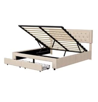 lit coffre sommier latte