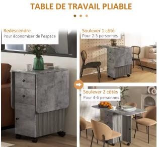 table a manger pliante gain de place