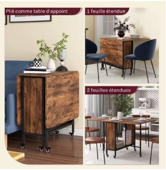 table a manger escamotable